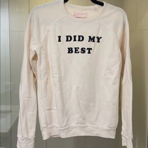 Graphic Sweatshirt “I Did My Best” Bando S
